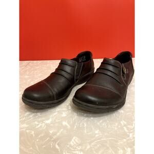 Collection by Clarks Black Leather Loafers, Women's Size 8.5M/EUR 37